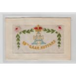 Postcards, Military, 3 Regimental embroidered silks for the 19th Q.A.O.R. Hussars (vg), Royal