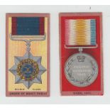 Cigarette cards, Will's, Medals, (set, 50 cards) (gen gd)