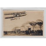 Postcards, Yorkshire, 2 RP's, Doncaster Aviation Ground showing aircraft taking off (pu) &