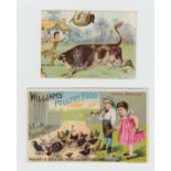 Trade cards, USA, a collection of 12 early advertising cards, various manufacturers inc. Williams