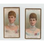 Cigarette cards, Taddy, Royalty Series (set, 25 cards) (most with edge knocks, fair/gd)