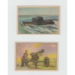 Cigarette cards, China, Nanyang, Weapons of War, 'M' size (set, 40 cards, N112-890-B) (vg)