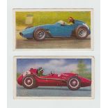 Trade cards, Merrysweets, World Racing Cars, 'X' size (set, 48 cards) (fair/vg) & Mobil The Story of