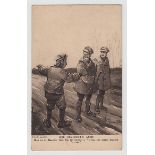 Postcards, Military, WWI, eight Bairnsfather battlefield cartoons from 'Bystander' (gd)