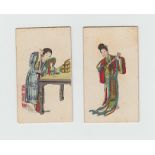 Cigarette cards, BAT (Eagle Bird), Chinese Beauties, Set 1 (set, 25 cards) (foxing to most backs,