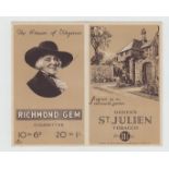 Tobacco issue, Ogden's, St Julien Tobacco, Whist Scorecard (vg) (1)