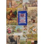 Trade cards, USA, a collection of approx 50 early advertising cards, all relating to farming & rural