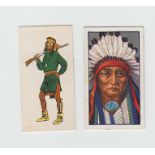 Cigarette & trade cards, two sets, Phillip's, Red Indians, (one poor, rest gen gd) & Goodies, Indian