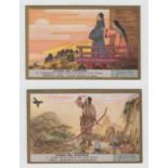 Trade cards, Liebig, 2 sets, S 1377A, The History of Japan (gold edge Swiss issue) & S 1516, Marsh