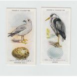 Cigarette cards, Ogden's, British Birds & Their Eggs (set, 50 cards plus 10 duplicates) (gen gd/