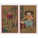 Trade cards, USA, Dobbins Electric Soap, set of 7 large advertising (gen gd)