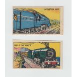 Trade cards, Junior Pastimes, Popular Railway Engines (51/52, missing no 40) (gd/vg)