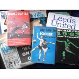 Football, miscellaneous selection inc books, football monthly magazines, few programmes, etc noted 3