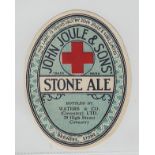 Beer Label, John Joule & Sons', Stone Ale, bottled by Waters & Co (Coventry) Ltd, v.o, (vg) (1)