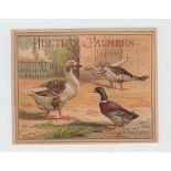 Trade cards, Huntley & Palmers, Animals, 'P' size (set, 12 cards) (1 with back damage, gd)