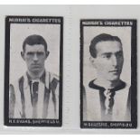 Cigarette cards, Football, Murray's, Footballers, Series 'J', 3 cards, Sheffield United (2)