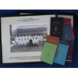 Rugby Union, Nuneaton RFC, a collection of 9 board season tickets, 1952/53 to 1959/60 (inc) & 1970/