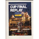 Football, FA Cup Final, 1984, Watford v Everton, a proof cover design for a replay programme,