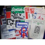 Football programmes, Scottish selection, 1950's onwards, inc. Big match, Internationals, European