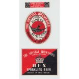 Beer Labels, Produce of Great Britain, Srystal Breweries, 3 labels, rectangle, 90mm high, v.o, 112mm