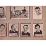 Cigarette cards, Football, Germany, Grieling, Konig Football, 'M' size, set, 210 cards laid down