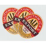 Beer Labels, E Smithwick & Sons Limited, Ireland, Export, 3 label's, v.o's, one bottled by