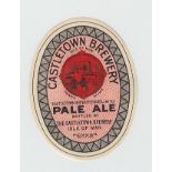 Beer Label, Castletown Brewery Isle of Man, Pale Ale, v.o, 88mm height, (vg) (1)