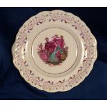 Commemorative Ware, Victoria & Albert, a Sunderland lustre commemorative plate with transfer-printed