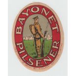 Beer Label, Midland Bottlers Ltd, Bayonet Pilsener, scarce, v.o, 95mm, (small pinholes o/w gd) (1)