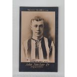 Cigarette card, Football, John Sinclair, Football Favourites, type card no 83, W Clark, Sunderland
