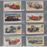 Cigarette cards, Ogden's, 6 sets, Motor Races 1931 (50 cards), Modes of Conveyance (25 cards),
