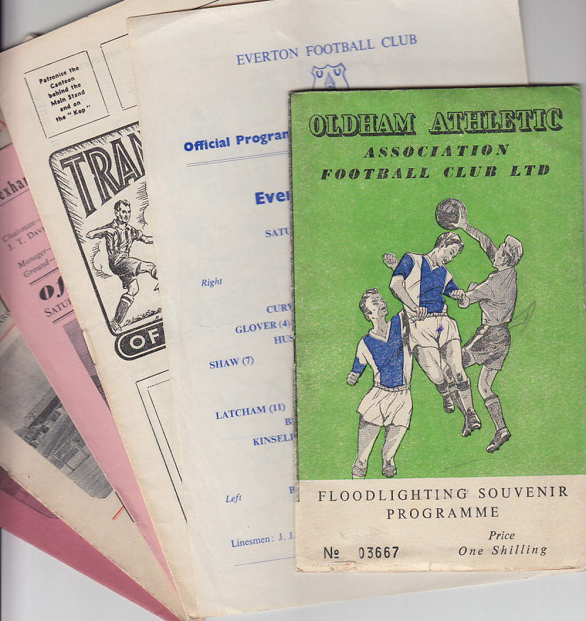 Football programmes, selection, all 1950's, 25 programmes, mostly NW Clubs inc. Liverpool,