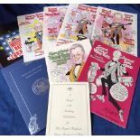 Entertainment, a selection of the Grand Order of Water Rats memorabilia inc Ball Programmes for