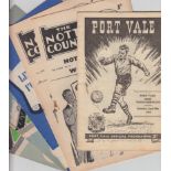 Football programmes, selection, mostly Midland Clubs, 27 programmes, one 1948/9, rest all 1950's,