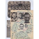 Football autographs, Reading FC, selection of signatures inc. 1950/51 album page with 25 autos (