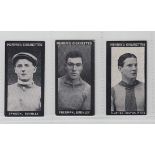 Cigarette cards, Football, Murray's, Footballers, Series 'J', 3 cards, Burnley (2), Dawson & Freeman