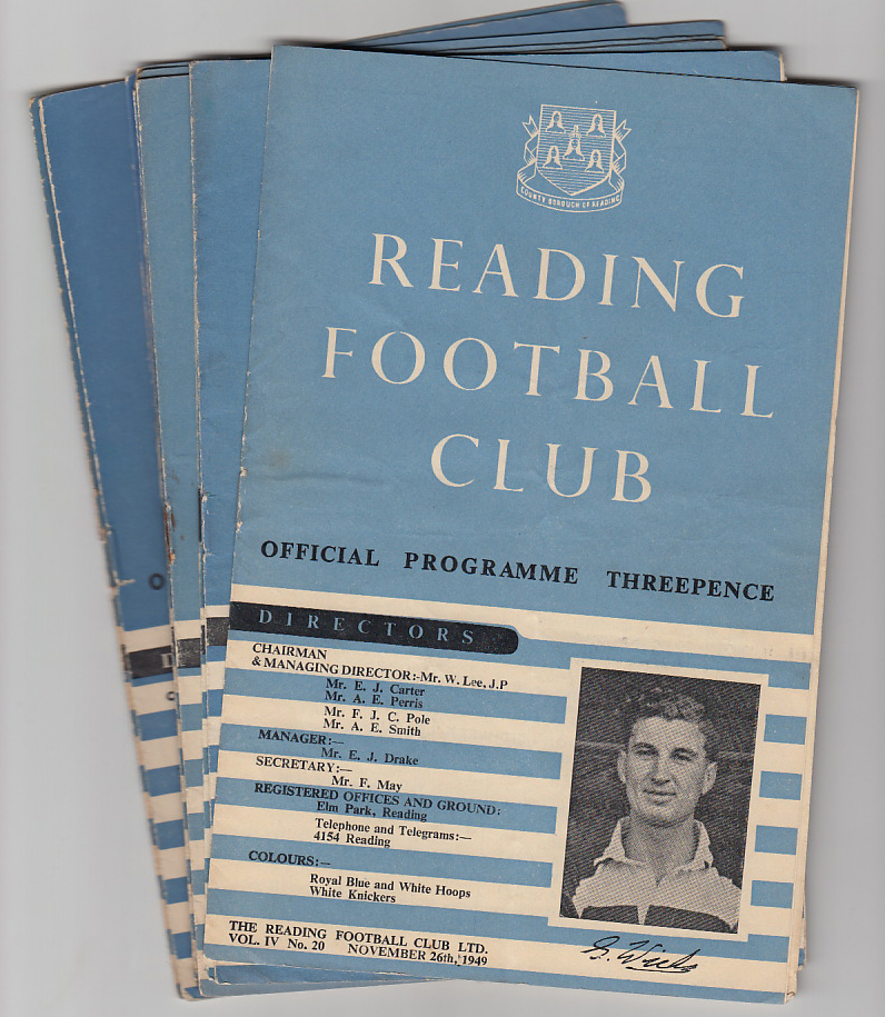 Football programmes, Reading homes, 1940's/50's inc. Rotherham Fr, Nottingham Forest, 49/50, Bristol