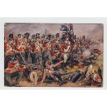 Postcard, Harry Payne, Military, The Battle of Albuhera, 16 May 1811, The Middlesex Regiment (Duke