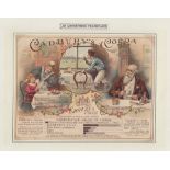 Trade card, P. Jones Collection, Cadbury's, a large, colour illustrated card, advertising Cadbury'