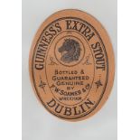 Beer Label, Guinness's Extra Stout, bottled by F W Soames & Co, Wrexham, v.o, (vg) (1)