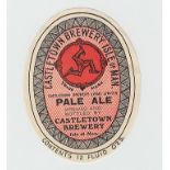 Beer Label, Castletown Brewery Isle of Man, Pale Ale, (different) v.o, 88mm height, (vg) (1)