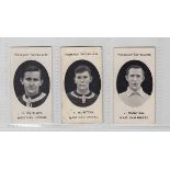 Cigarette cards, Taddy, Prominent Footballers, (London Mixture backs), West Ham United, 3 cards,