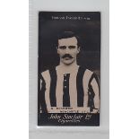 Cigarette card, Football, John Sinclair, Football Favourites, type card no 70, A McCombie, Newcastle