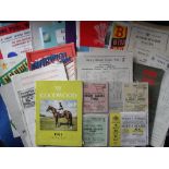 Sport, selection of programmes, tickets, magazines etc, mostly 1950's onwards, good range of