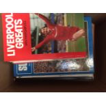 Football books, a collection of 9 Sportprint 'Greats' 1989-90 inc. Liverpool, Manchester U, Arsenal,