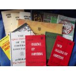 Football, a small selection of Rule Books, Coaching Aids, Handbooks etc, 1920's onwards inc. FA