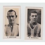 Cigarette cards, Football, John Sinclair, English & Scottish Football Stars (set, 50 cards) (vg)