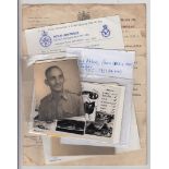 Military/RAF, archive of documents, letters & photos relating to Sgt Jimmy W Cash (1909-1971)