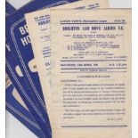 Football programmes, Brighton, a collection of 27 home programmes, 1957/8 (3), 58/9 (9), 59/60 (