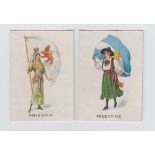 Cigarette cards, BAT (Albert brand), Women of Nations, 'M' size (set, 50 cards) (5 fair, rest gd)